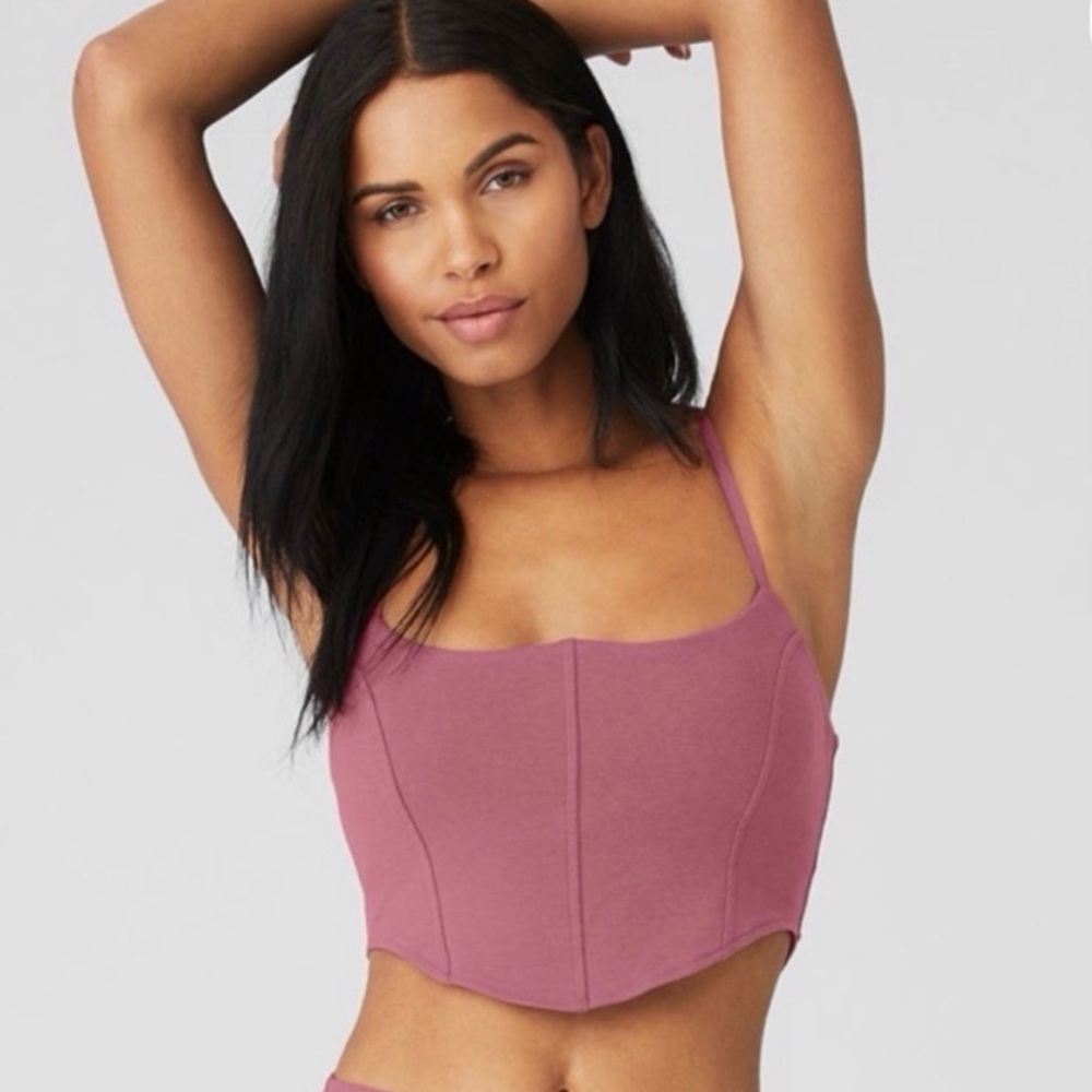Alo Soft Sculpt Bra Tank Corset Top